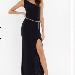 Nasty Gal NWT One Shoulder Maxi DressS